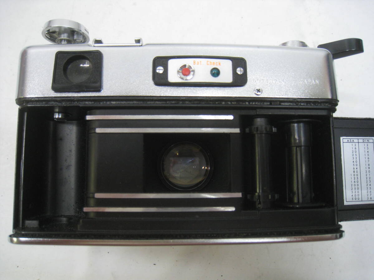 レトロ YASHICA ヤシカ Electro 35 フィルムカメラ 革ケース付 黒 ブラックの画像8