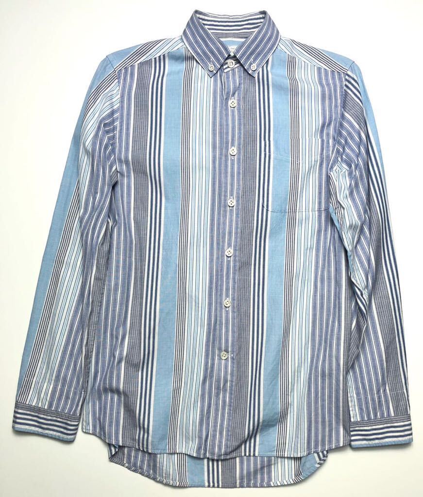 maillot マイヨ ストライプボタンダウンシャツ 1サイズ strato 高級シャツの画像2