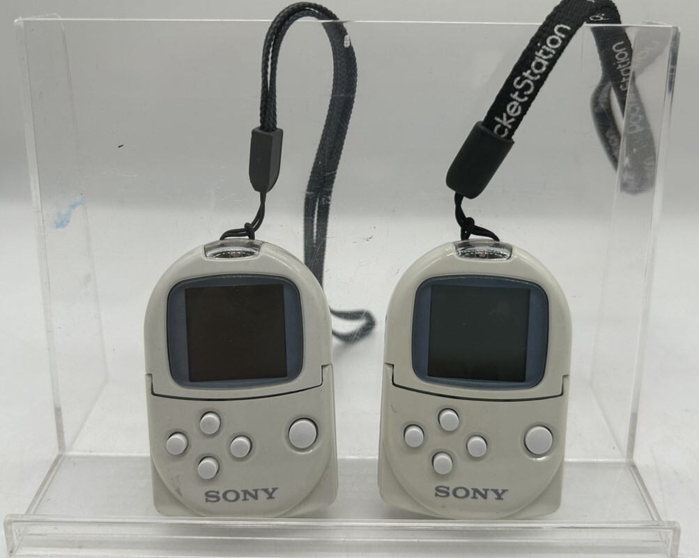 3616-02* electrification verification settled * SONY Sony PocketStation white PlayStation peripherals 2 piece set pattern number SCPH-4000*