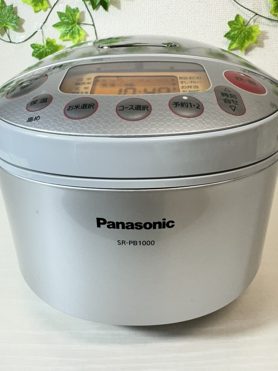 3570-01* unused goods! changeable pressure IH jar rice cooker 5.5...Panasonic Panasonic SR-PB1000-S 2015 year made / silver *