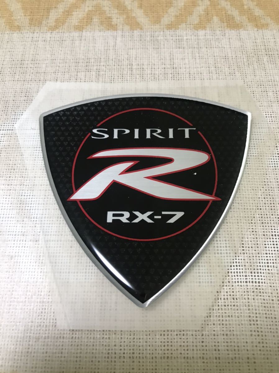 ### stock have immediate payment prompt decision rare goods RX-7 Spirit R side emblem 2 piece set Mazda original new goods FD3S SPIRIT R left right set ③