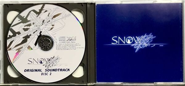 「SNOW オリジナルサウンドトラック CD２枚組 全２９曲収録」帯付き VO.松澤 由美/雪月 澄乃の画像3