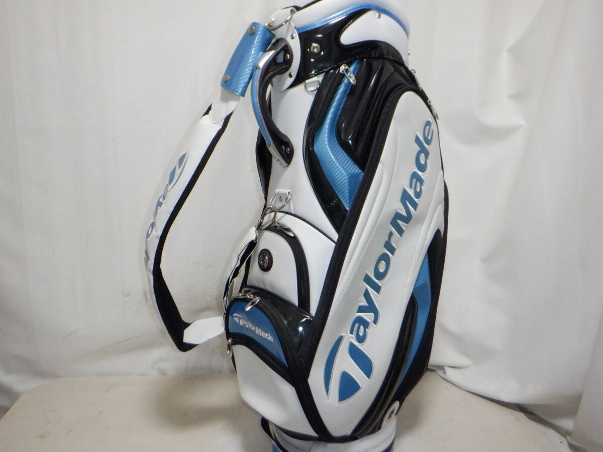 TaylorMade TP TOUR PREFERRED テーラーメイド ツアープリファード 9.5型★中古★スタッフ(WH×BLUE)ゴルフ キャディバックの画像2