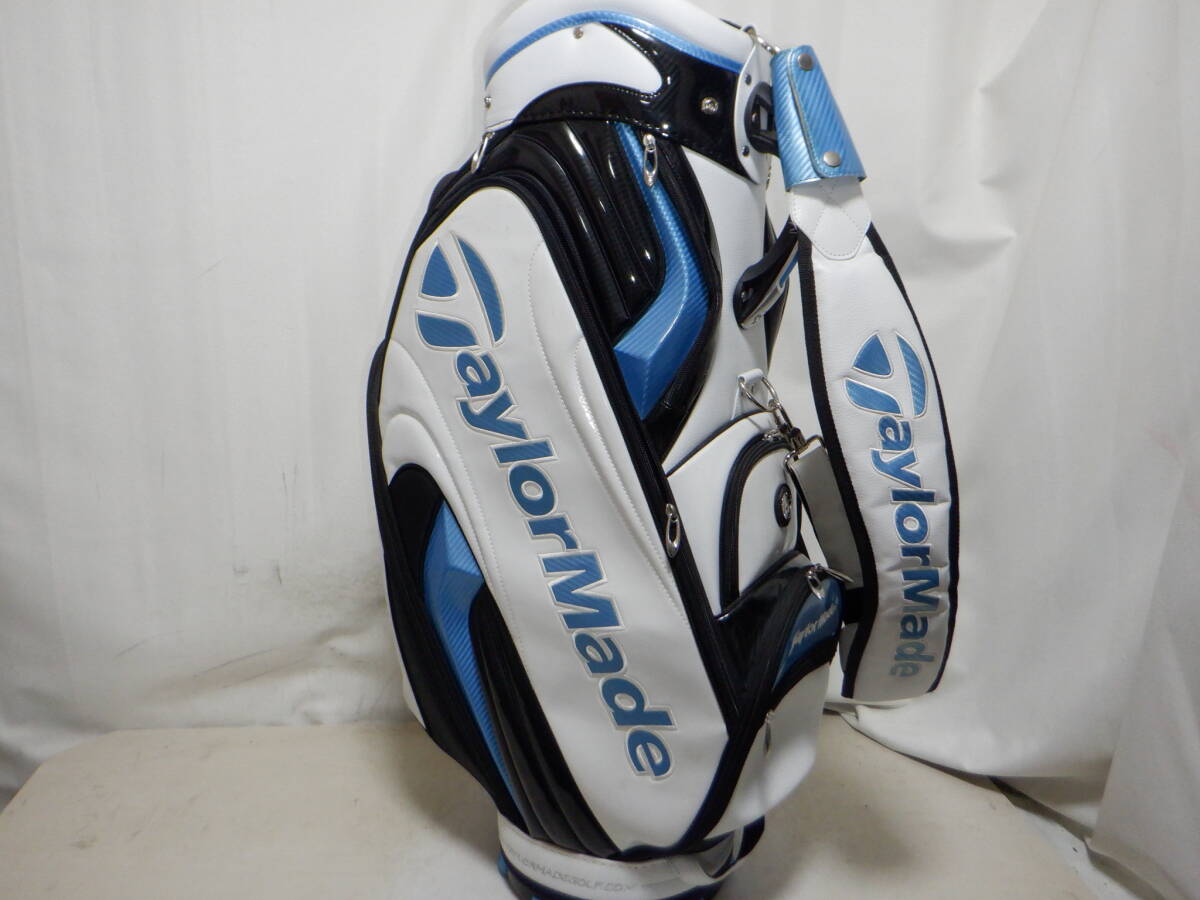 TaylorMade TP TOUR PREFERRED テーラーメイド ツアープリファード 9.5型★中古★スタッフ(WH×BLUE)ゴルフ キャディバックの画像3