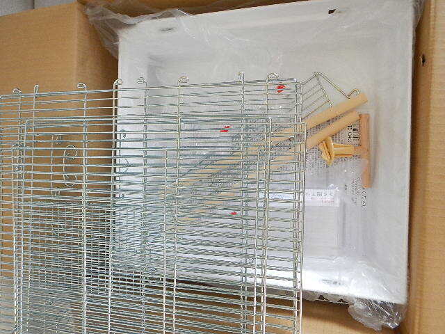  bird cage HOPE 35 hand paste white unused goods.