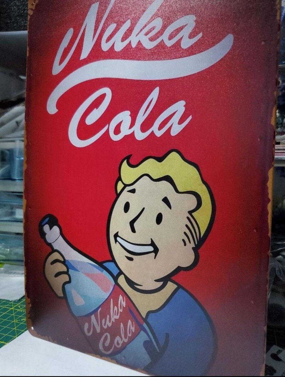 【フォールアウト/fallout】ヴォルトボーイ看板、メタルサインボードの画像2