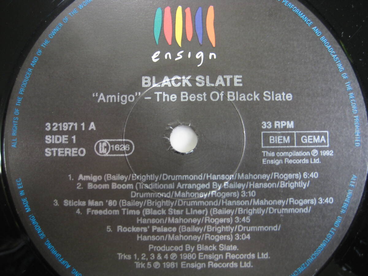 BLACK SLATE AMIGO ベスト盤 1992年 ENSIGN RECORD UK ROOTS 美品の画像4