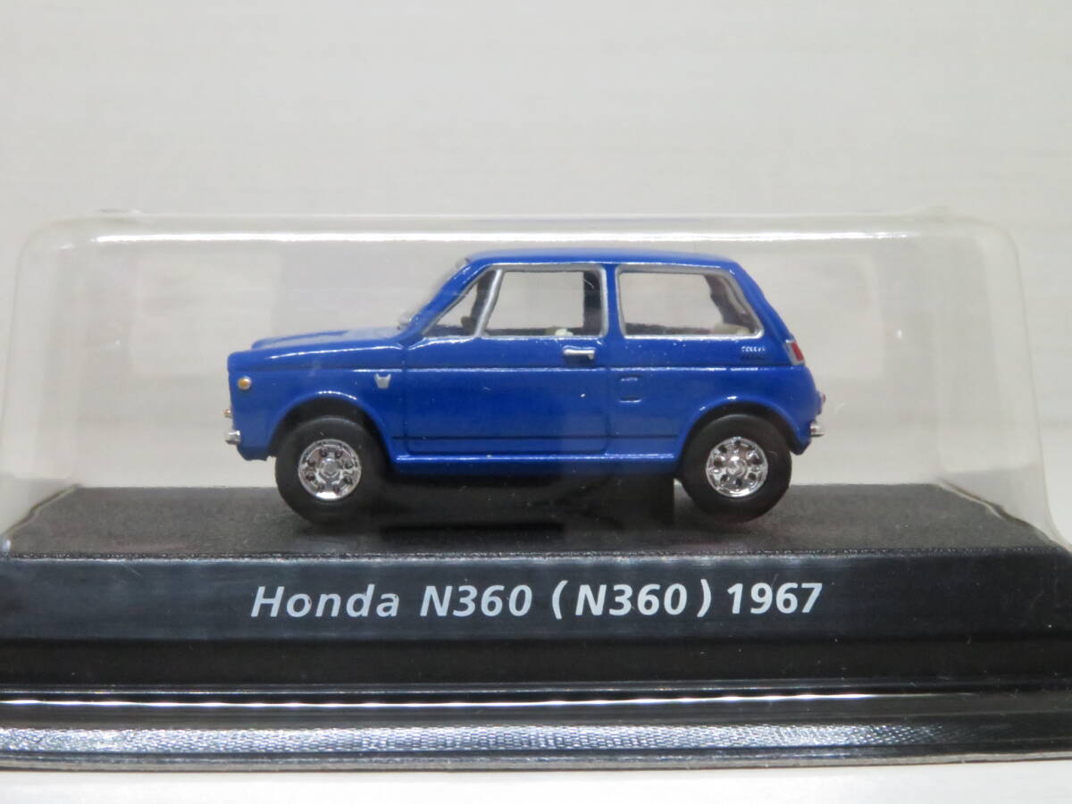  Honda N360 2 pcs ( blue )( white ) HONDA N360 out of print famous car collection Vol.6 Konami 1/64