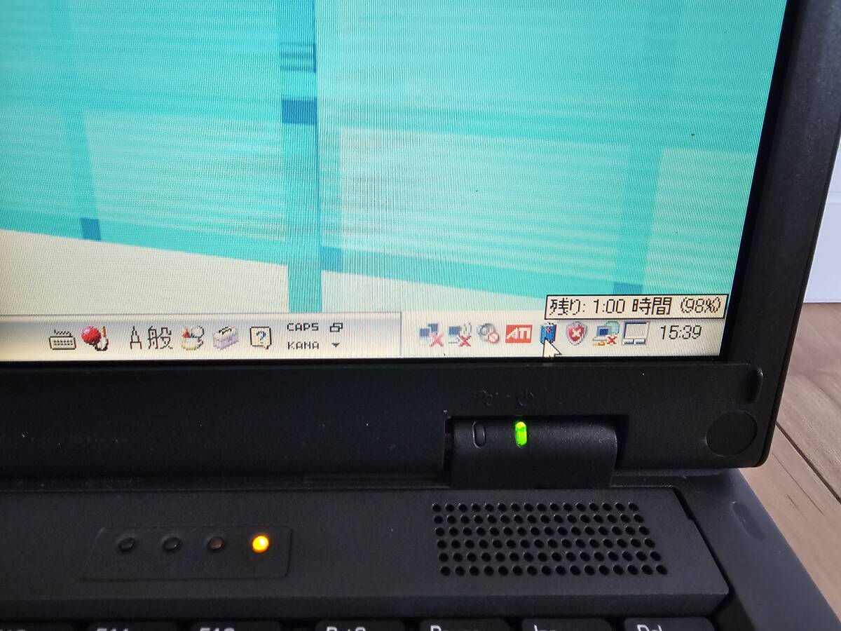 ☆中古・美品☆ TOSHIBA 東芝 Dynabook satellite J60 166D/5 完動品 Windows XPの画像5