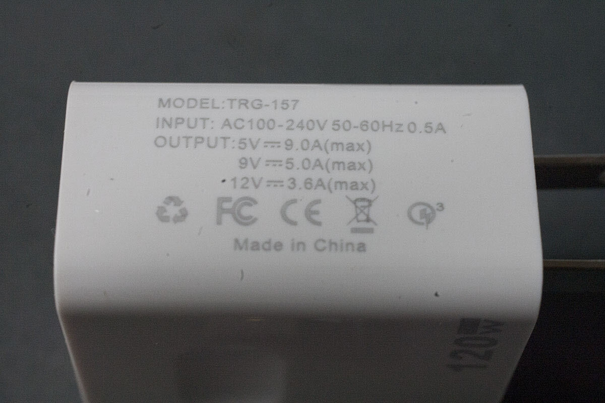 USB/Type-C 急速充電器 120W GaN Quick Charge 5.0 9A 1ポート 未使用 新品 White 送料無料_画像4