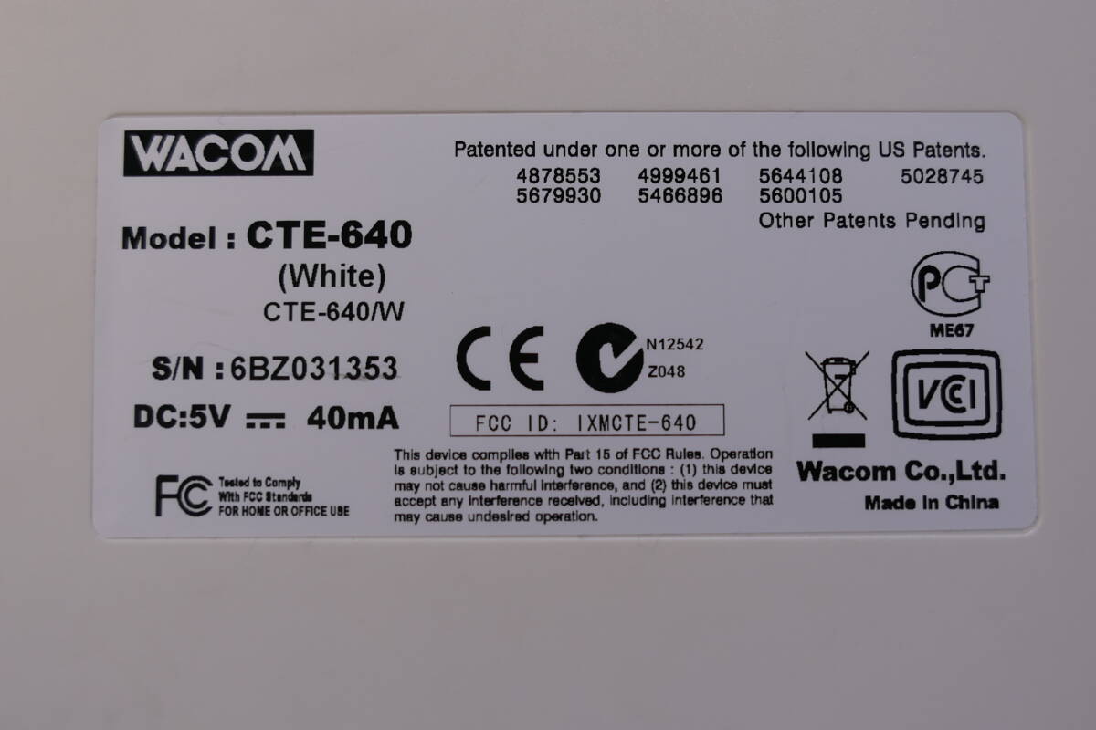 WACOM CTE-640 タブレット　ワコム_画像4