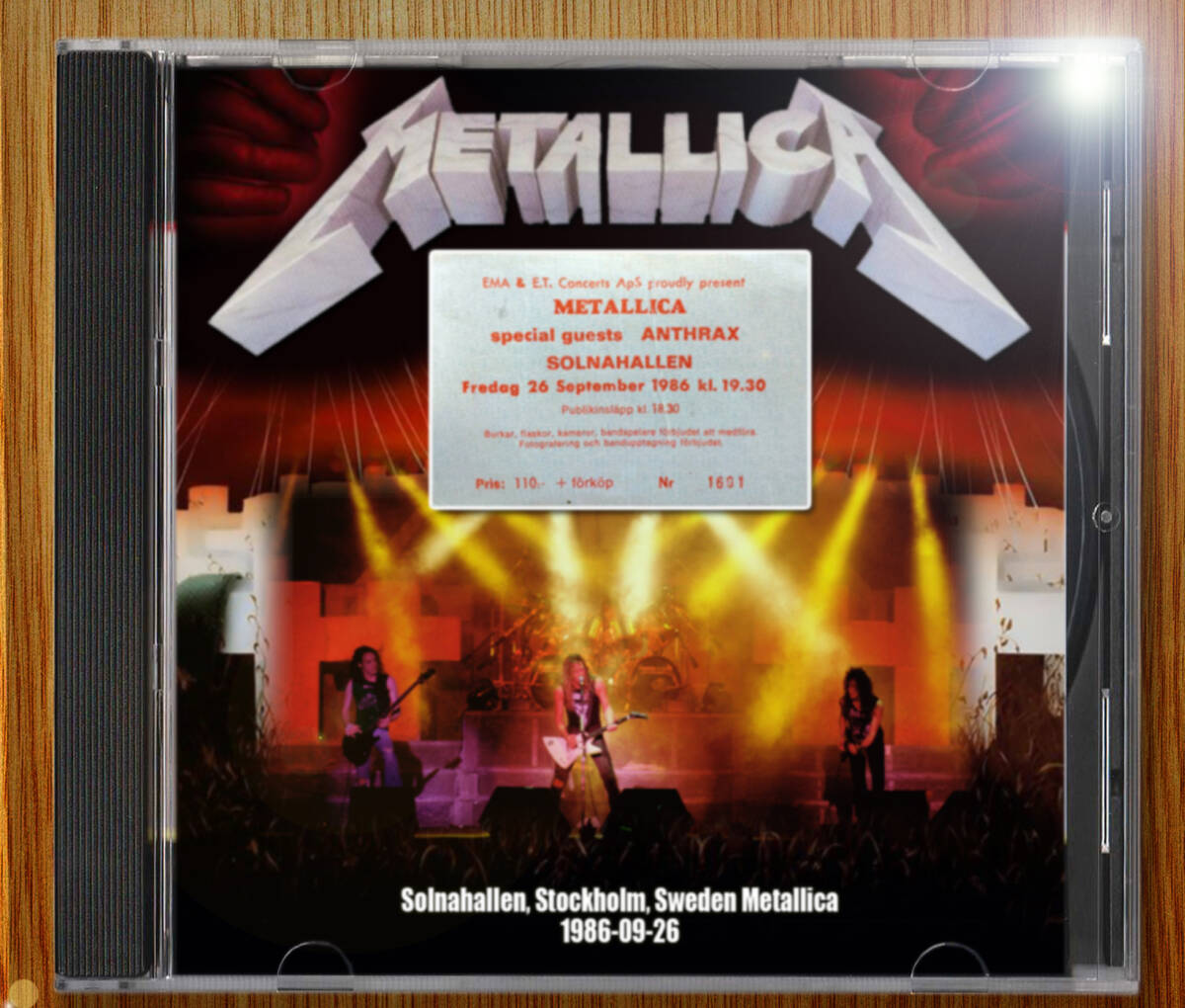 Metallica 1986-09-26 Stockholm, Swedenの画像1
