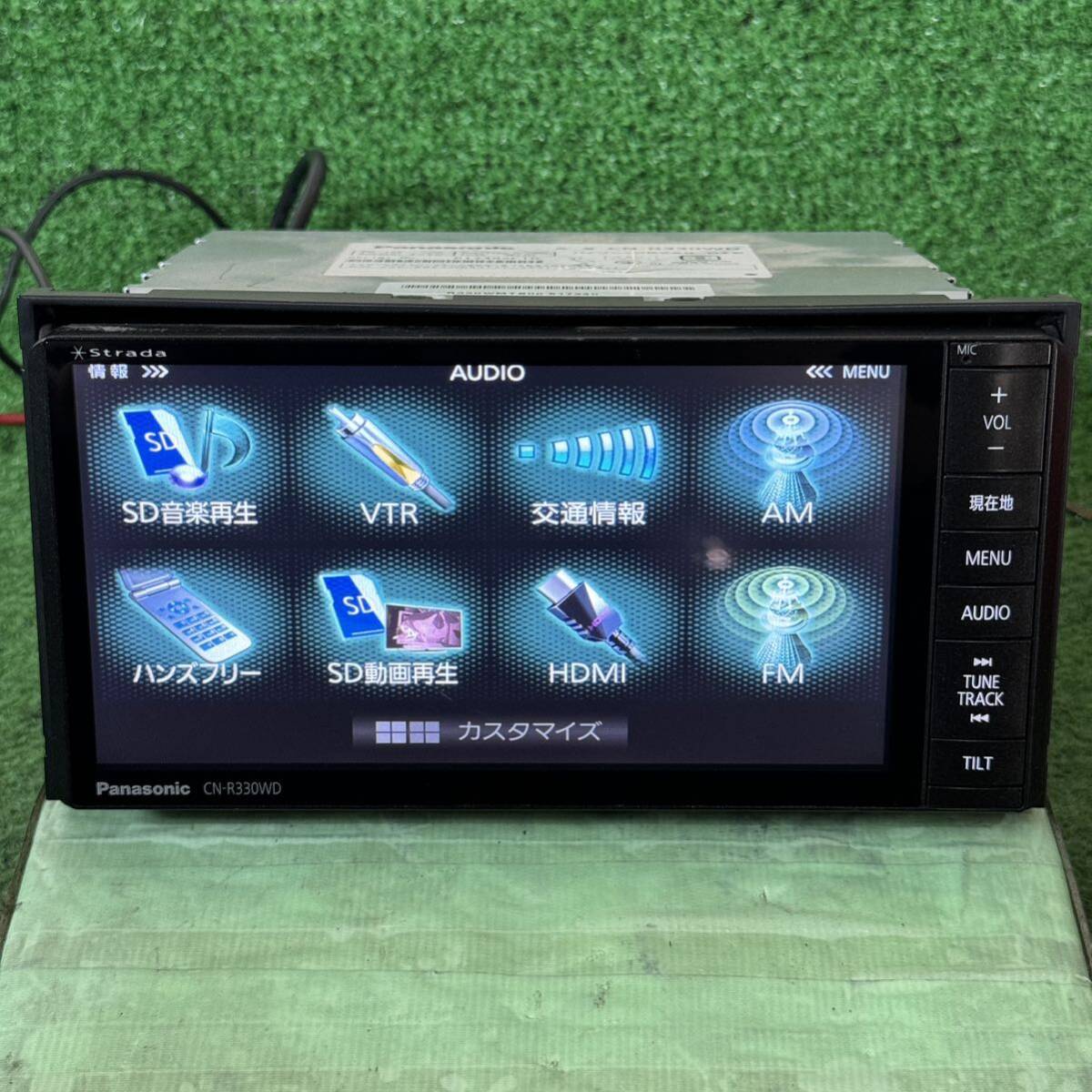 1053）Panasonic パナソニック ストラーダ CN-R330WD フルセグTV HDMI USB/CD/DVD の画像4