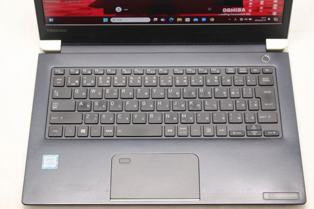 良品 フルHD タッチ 13.3型 TOSHIBA dynabook U63 Windows11 八世代Core i5-8350u 16GB 256GB-SSD カメラ 無線 Office付 中古パソコン 税無_画像6