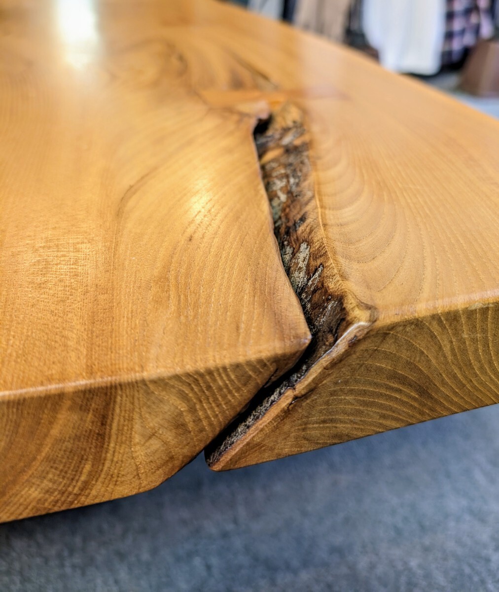 一枚板　テーブル　ローテーブル 天然木 無垢 リビングテーブル 木製 特注 無垢材　(04116_画像6