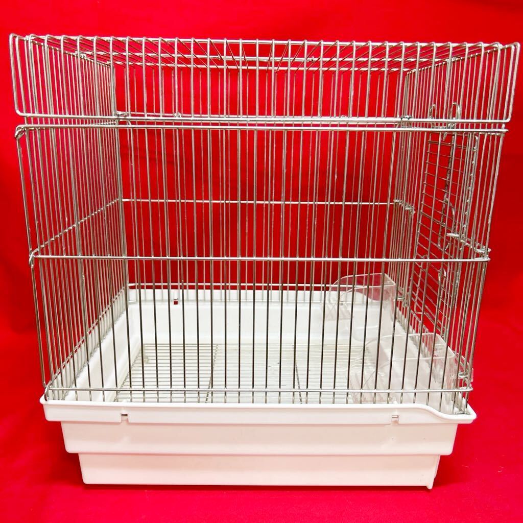 HOEI horn ei small bird bird cage bird . writing bird birds parakeet stainless steel cage gauge width 29cm depth 36.5cm height 39cm made in Japan (04216A