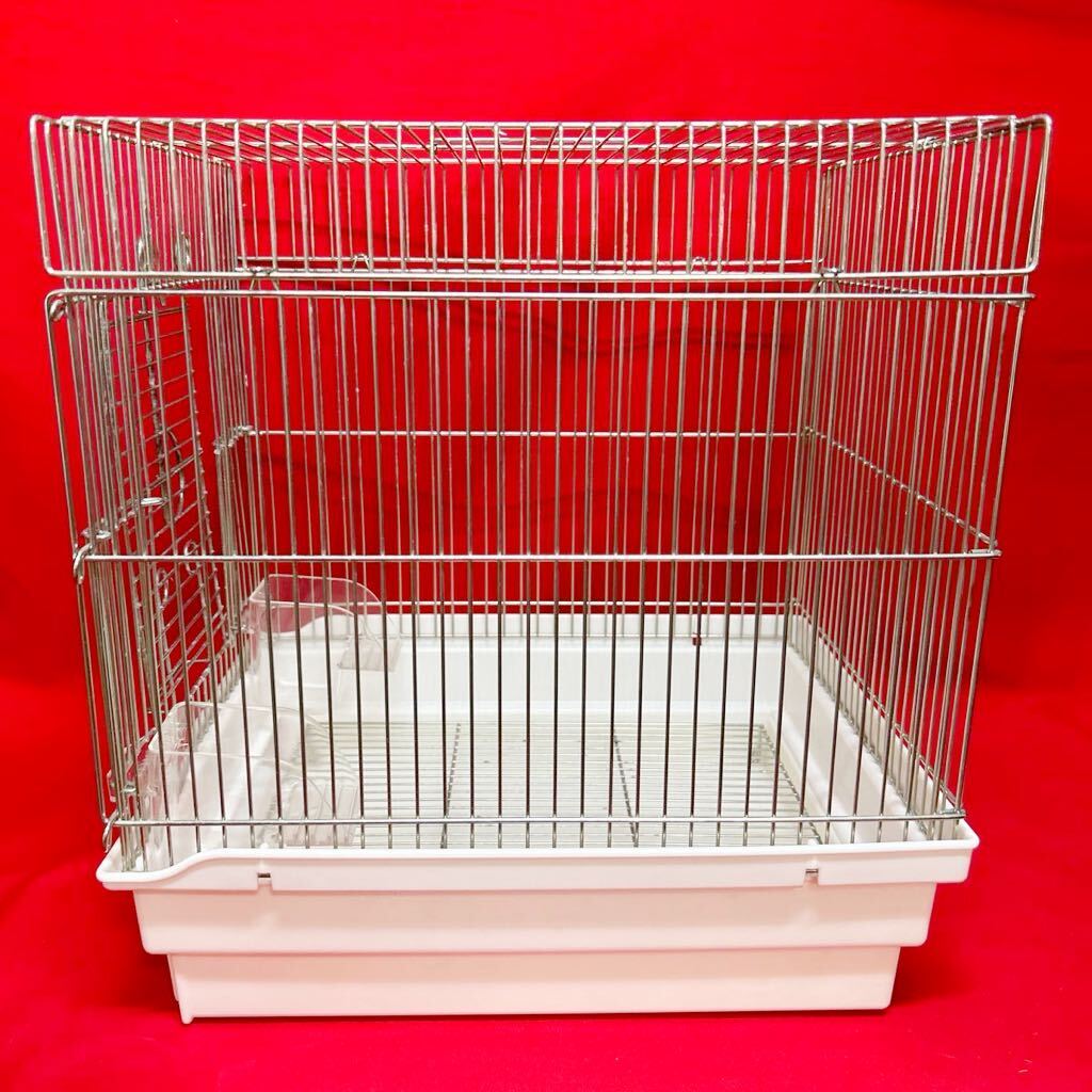 HOEI horn ei small bird bird cage bird . writing bird birds parakeet stainless steel cage gauge width 29cm depth 36.5cm height 39cm made in Japan (04216A