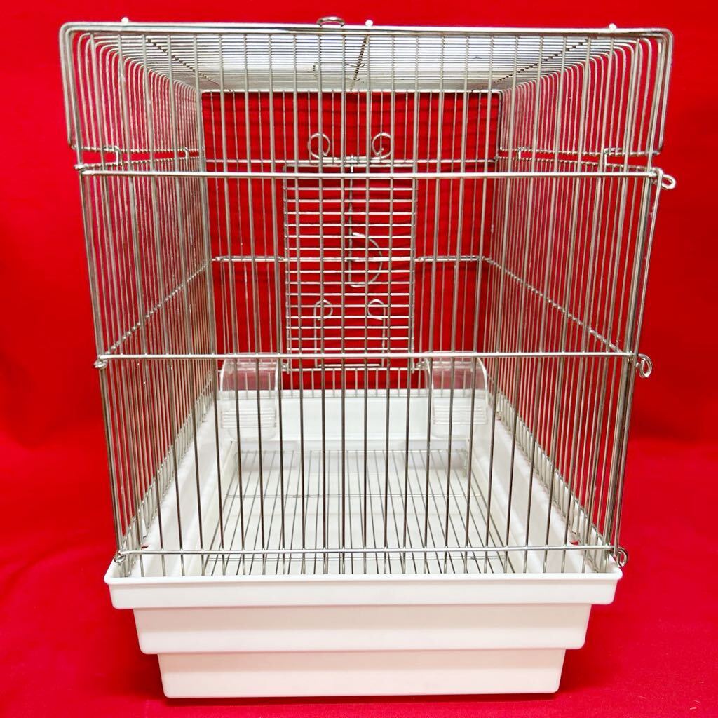 HOEI horn ei small bird bird cage bird . writing bird birds parakeet stainless steel cage gauge width 29cm depth 36.5cm height 39cm made in Japan (04216A