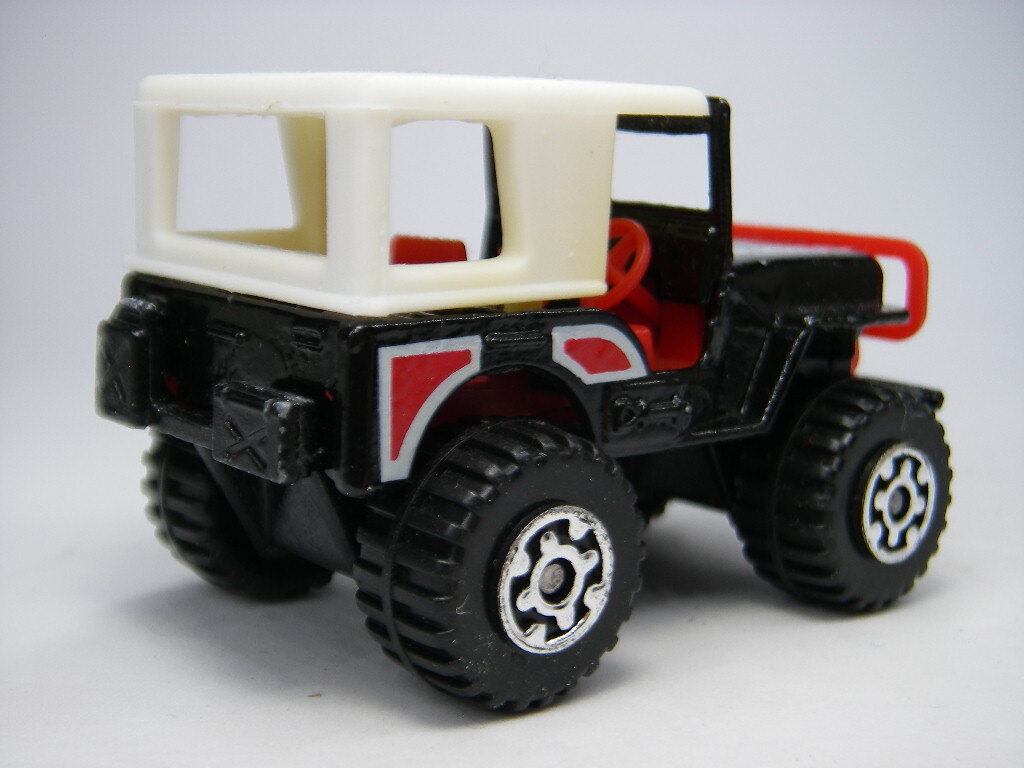 マッチボックス (黒白) ジープ Jeep ＜ルース＞ Matchbox マカオ製 ジャンク品_画像2