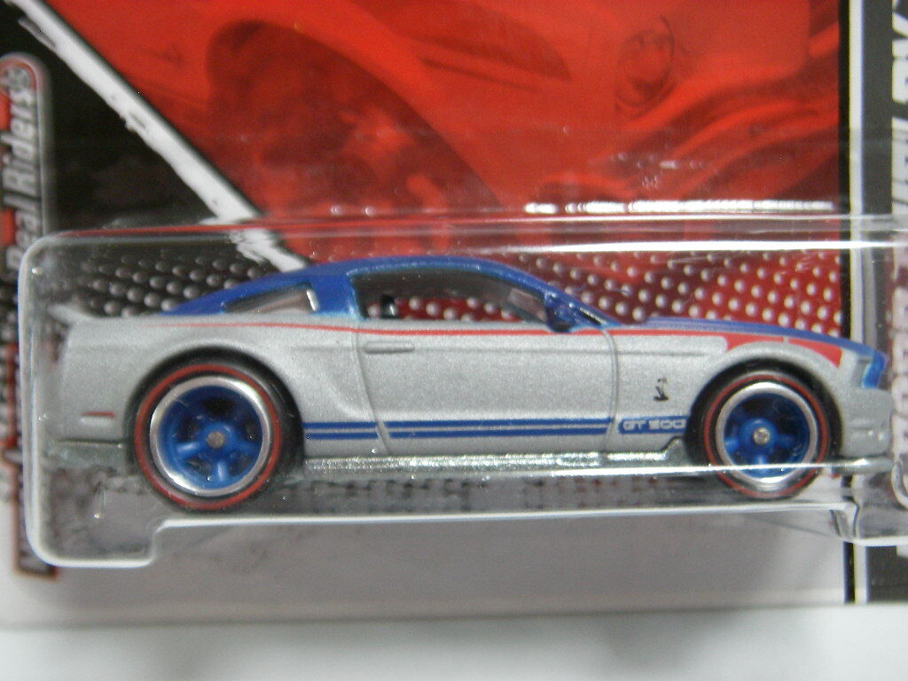 ホットウィール (青銀) '10 フォード シェルビー GT500 ＜未開封＞ Hot Wheels ガレージ_画像5