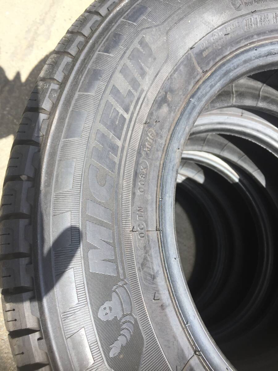 ◆T419-5◆ミシュラン◆AGILIS◆X-ICE◆195/80R15LT◆107/105R◆2018年製◆4本セット◆中古品◆愛知県日進市◆引取り可能◆_画像7