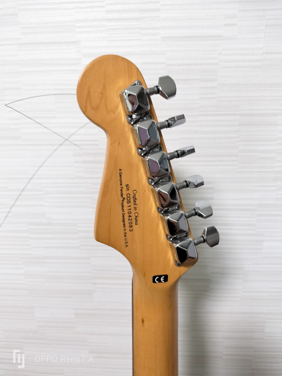 Squier by Fender フェンダー エレキ ギター ストラトキャスター 緑 の画像8