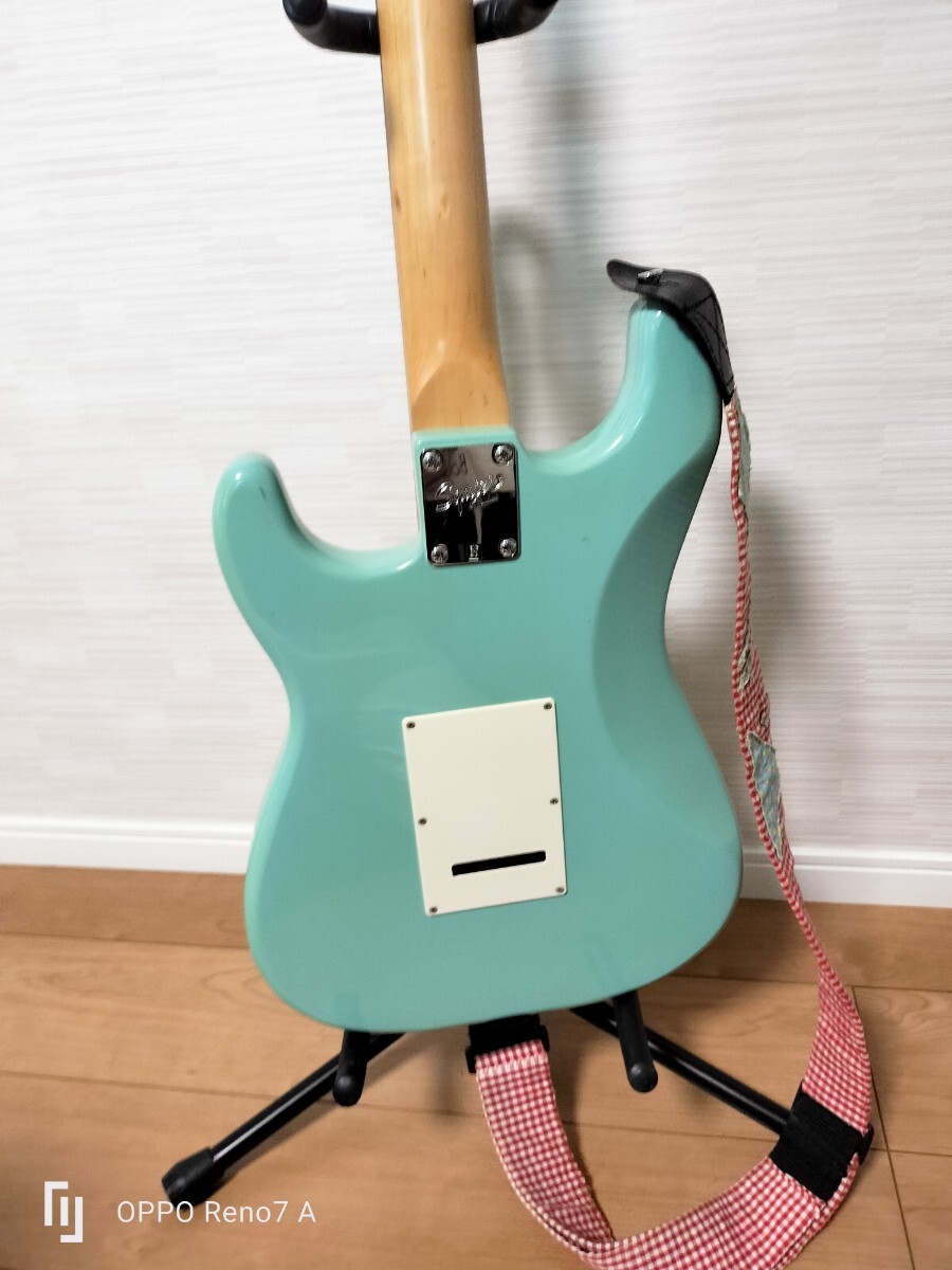 Squier by Fender フェンダー エレキ ギター ストラトキャスター 緑 の画像6