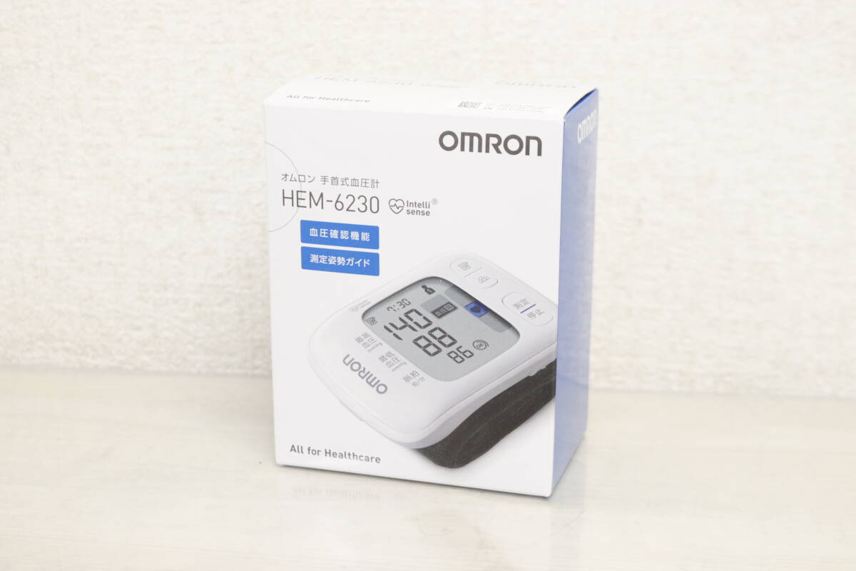 【未使用/開封済】 OMRON オムロン 手首式血圧計 HEM-6230 ヘルスケア 測定器 3J287_画像1