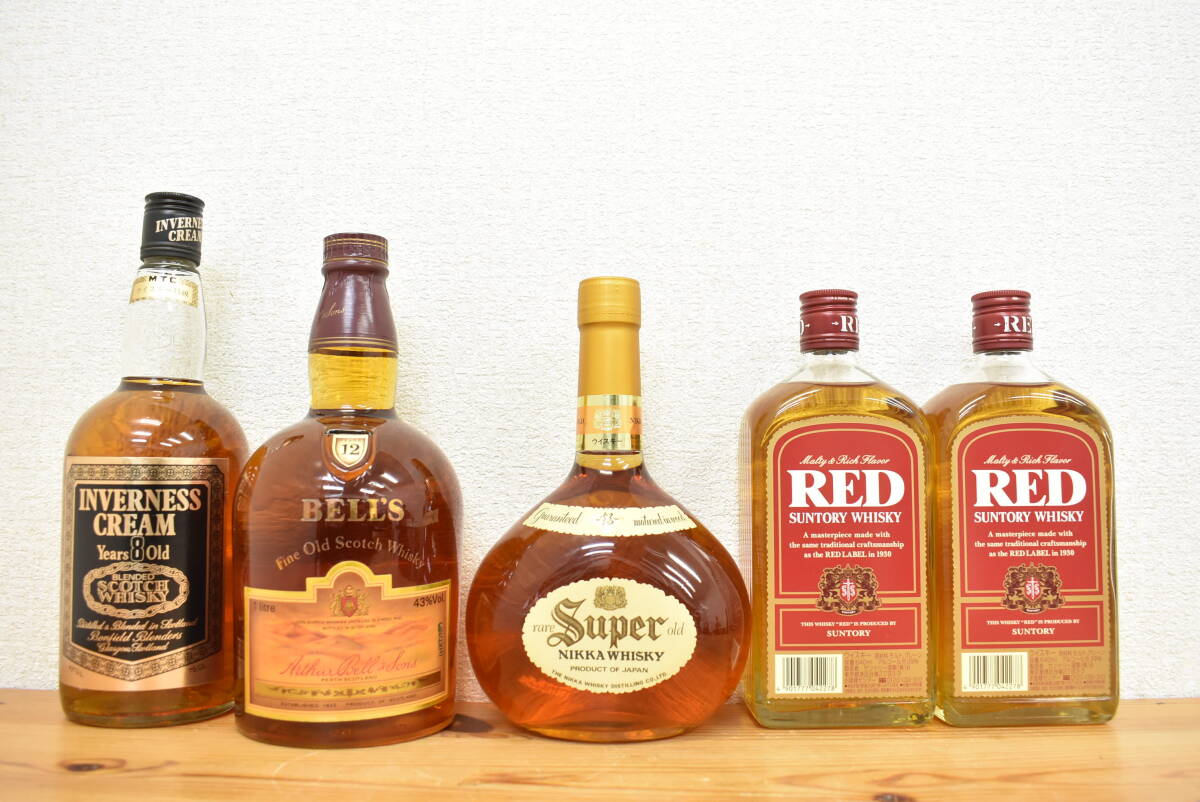 1000円～売り切り!!【未開栓】 ウイスキー 15本まとめ SUNTORY Reserve / RED / Super NIKKA WHISKY 他 -J508_画像4