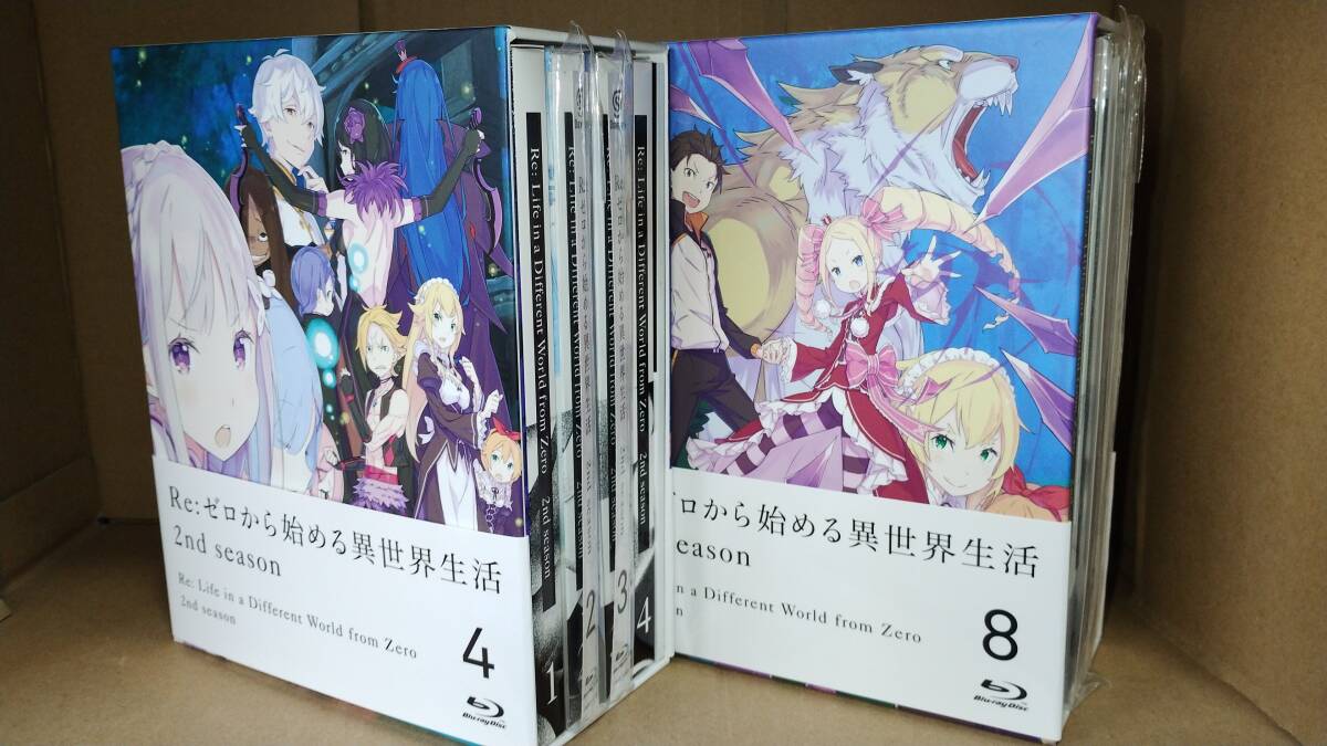 ♪送料無料 即決 Re:ゼロから始める異世界生活 2nd season OVA 氷結の絆 Blu-ray 19巻　限定版セット♪