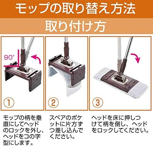 回転 スペアトルネード角型スペア アズマ 拭き幅34cm 一層式脱水 洗浄 スペア TSM‐SQA57_画像3