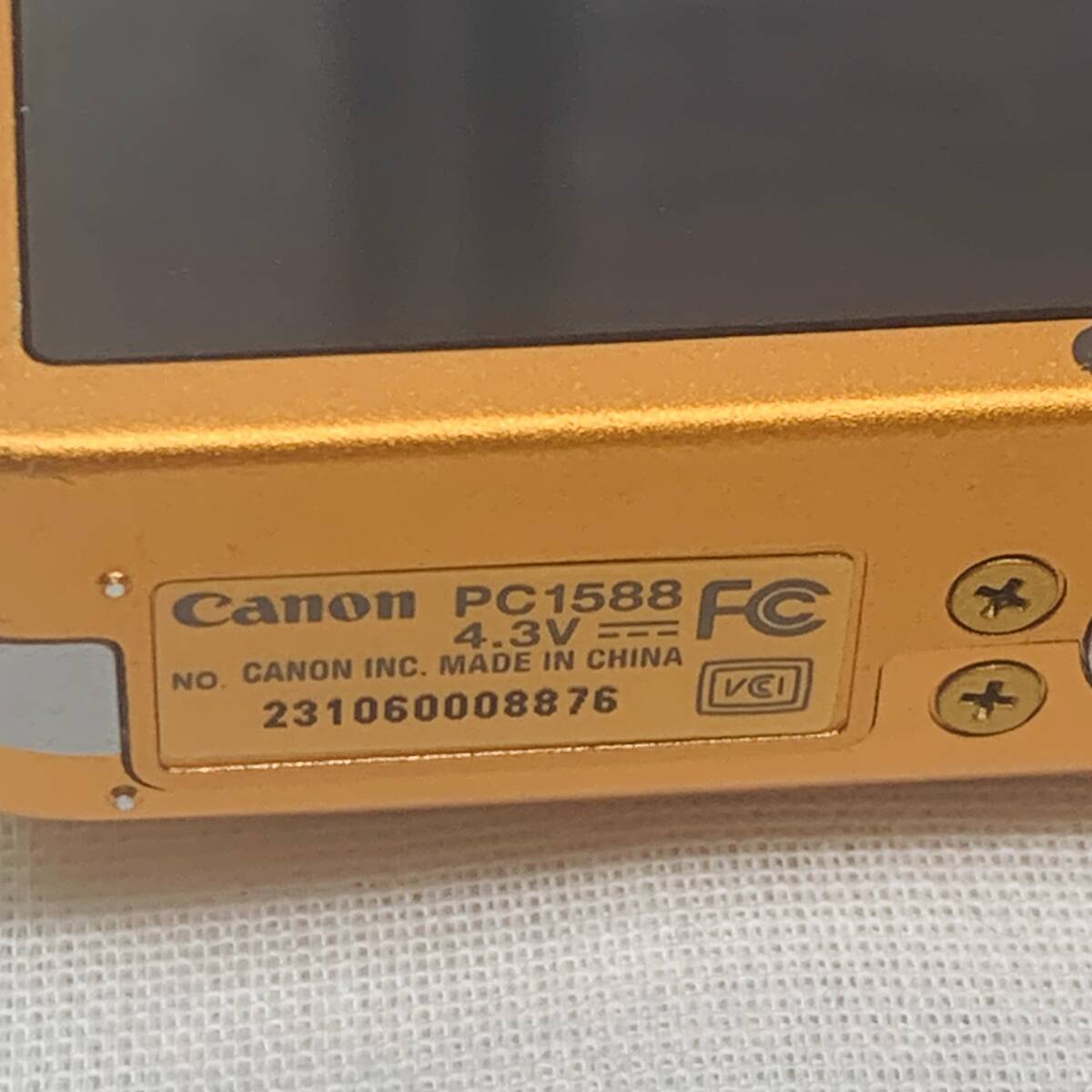 Canon キャノン IXY 210F デジタルカメラ オレンジ 動作確認済み USED品 1円スタートの画像8