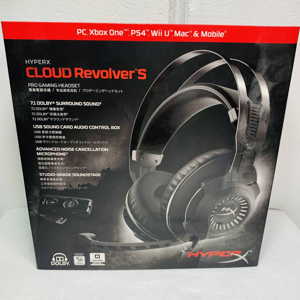 Kingston ヘッドセット HYPERX CLOUD Revolver'S ゲーミングヘッドホン 003 USED品 1円スタート_画像1