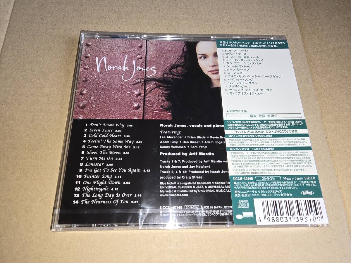  new goods unopened high-res sound source UHQCD MQA-CD Norah Jones Come Away With Me UCCU-40148 Nora * Jones cam *a way * with *mi-