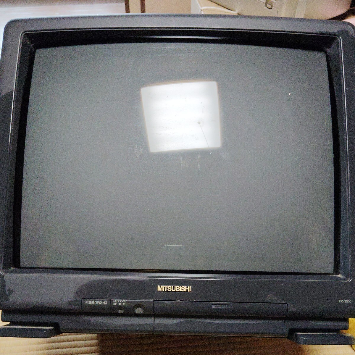 ブラウン管テレビ 昭和 レトロ 三菱 MITSUBISHI 21型 21C-SS30 の画像1