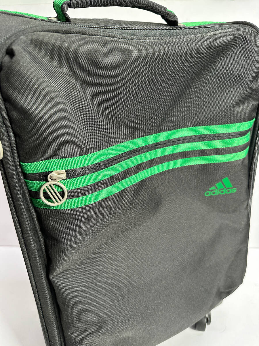 * cheap exhibition!! adidas Adidas design Carry case black × green bag travel high capacity Carry back business trip G807