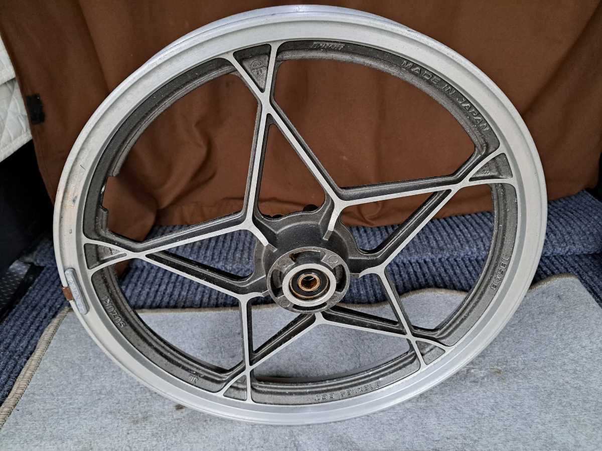  Suzuki GSX250E 18×1.85 Zari front original wheel star shape wheel search Goki Ame Goki Ame Zari GSX250 GSX400 GS400