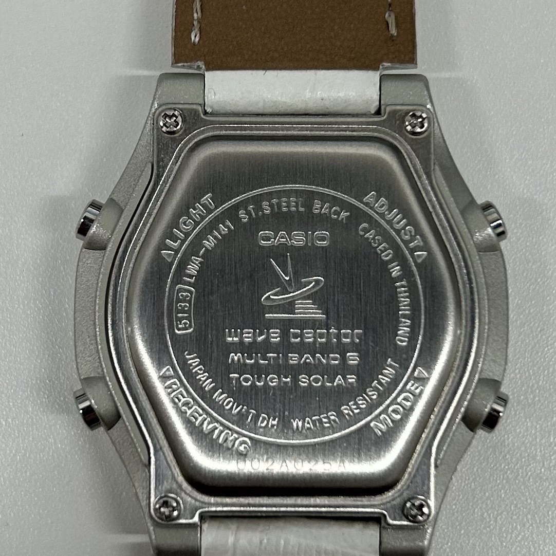 ★☆CASIO カシオ 電波ソーラー 腕時計 LWA-M141D-7AJF レディース シルバー 現状品 #4047☆★の画像4