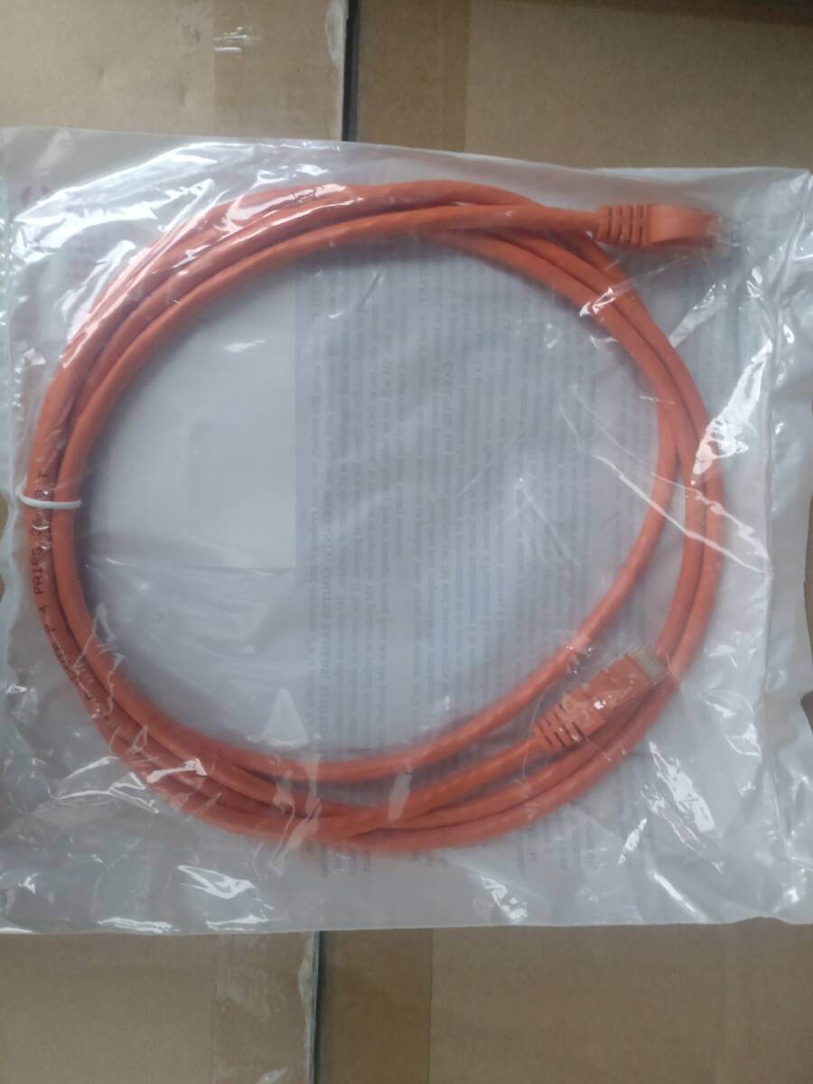 【新品】3M VOL-6UPB-L2-OR Cat6 UTPパッチコード （橙色）2m×109本_画像1