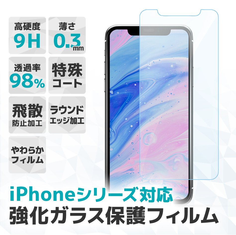 【2枚セット】最新機種対応 iPhone 強化ガラスフィルム 厚み0.3mm iPhone13 Pro MAX クリア 指紋防止 高透明 超強度 9H 保護フィルム_画像2