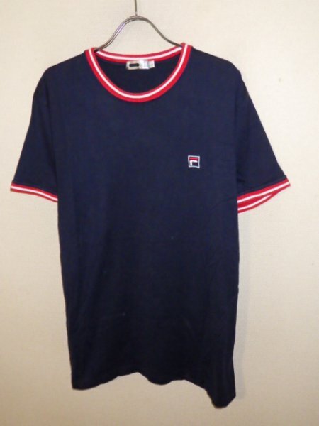 z4985FILA★フィラ★ロゴ刺繍★半袖Tシャツ★サイズL★人気★送料格安