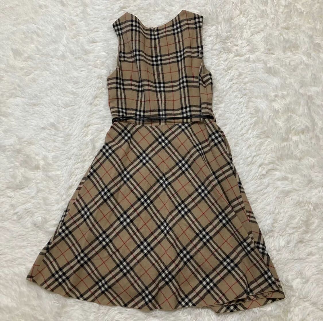 BURBERRY LONDON ワンピース ノースリーブ ノバチェック柄 40L BURBERRY LONDON ワンピース ノースリーブ ノバチェック柄 40L