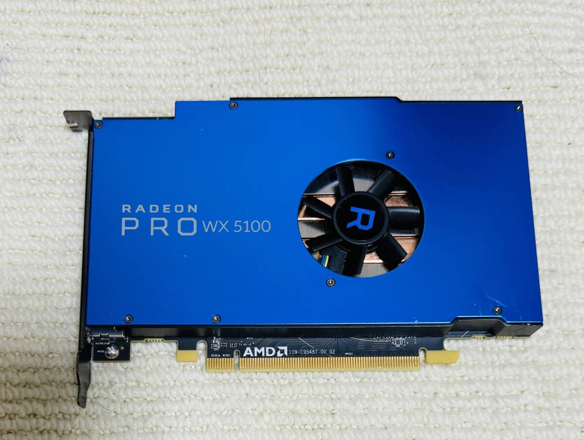 SWYH15 AMD Radeon Pro WX 5100 8GB GDDR5 ディスプレーポートx4 ゲーミンPCから抜き取ったグラフィックボード_画像1