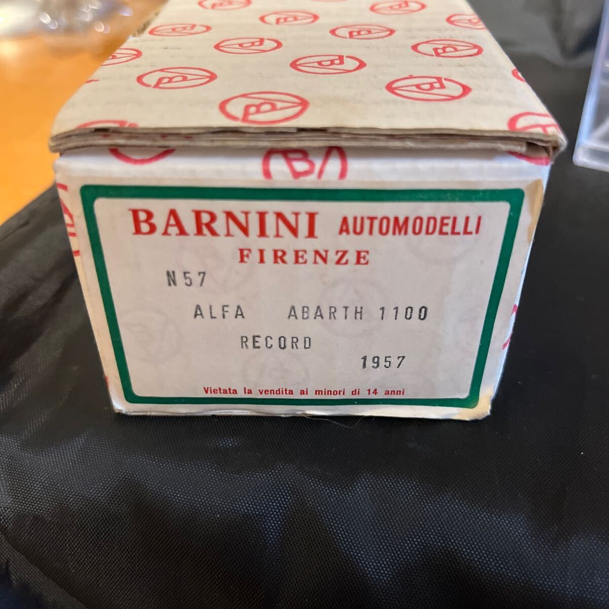 Bernini bar knee ni1/43 abarth Alpha Romeo 1100 record car final product Spark spark abarth Alfa Romeo