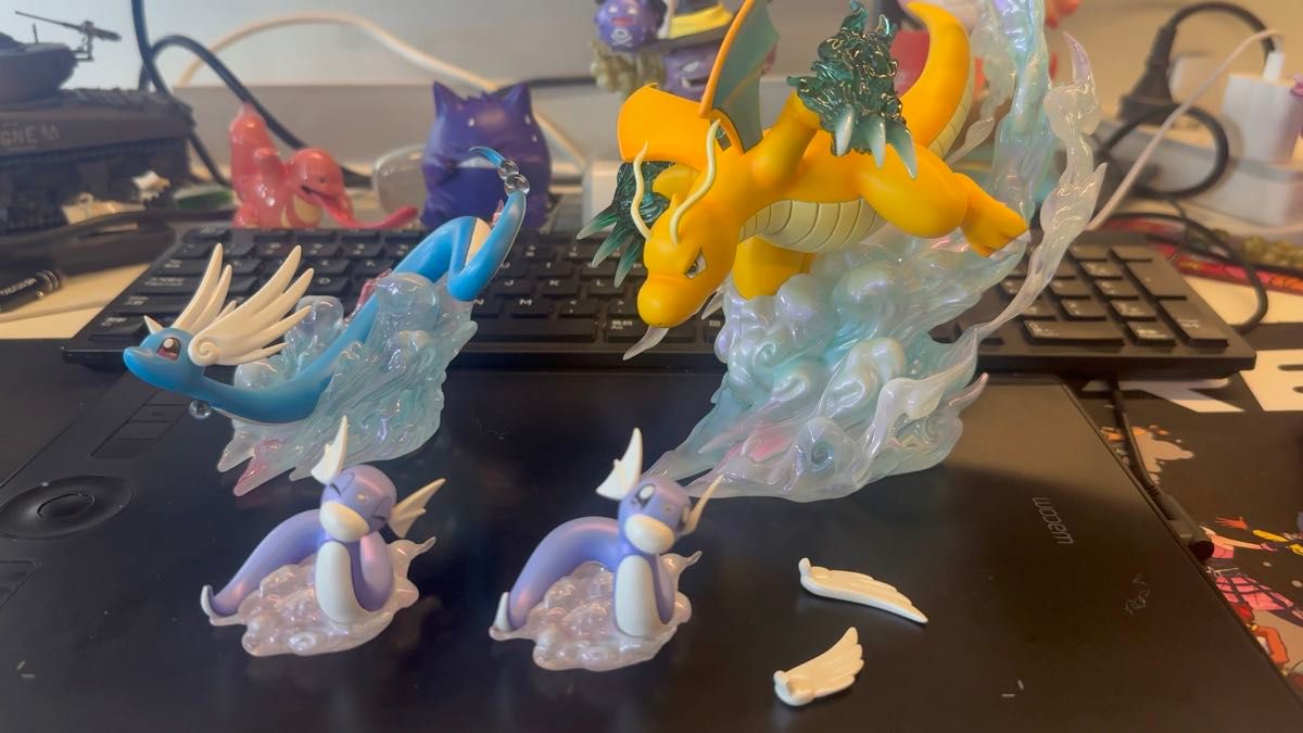 ポケモンスケールワールド　1/20 ミニリュウ　ハクリュー　カイリュー　海外フィギュア