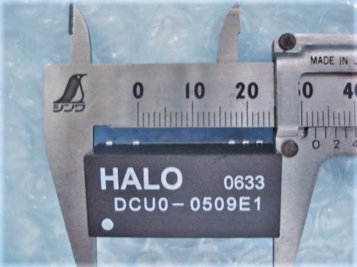 B0001　HALO　DC/DC Converters　DCU0-0509E1　入力：5Vdc、600mA　出力：9Vdc、250mA　未使用品ですが長期保存品　動作未確認　１個_画像3