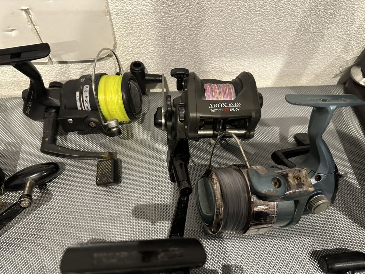 【中古】スピニングリール まとめて Daiwa ST-5000S SHIMANO MIG EX 4000 PUNCH Ace No.2 RYOBI 他 釣具 フィッシング 【札TB01】の画像2