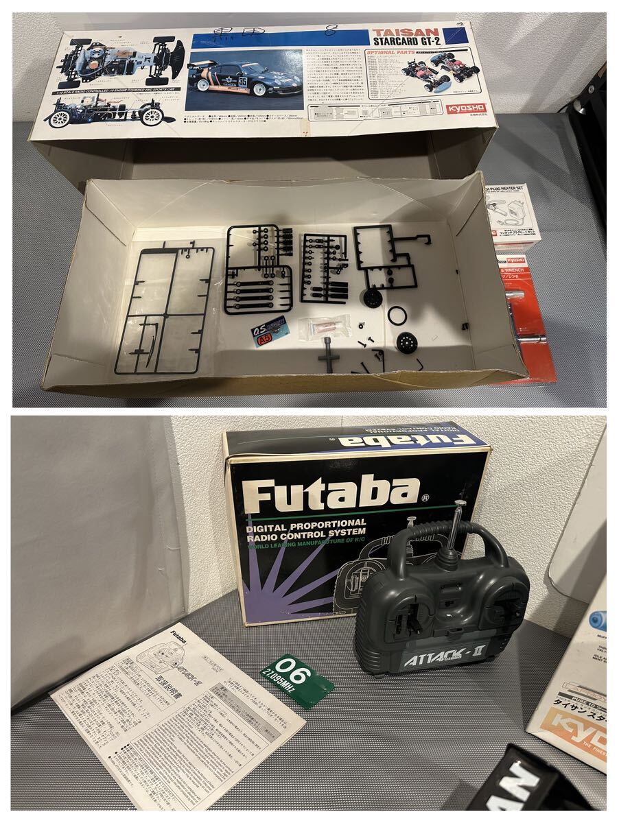 【中古】ラジコンセット 京商 KYOSHO 1/10 TAISAN STARCARD PORSCHE GT-2 プロポ Futaba ATTACK II FP-2CR with R122JE タイサン【札TB01】の画像9