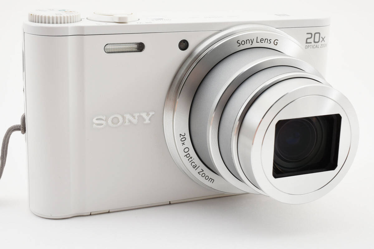 ★極上品★　ソニー SONY Cyber-shot DSC-WX350-W ホワイト デジタルカメラ ケース メモリースティック16GB付 #a342_画像3