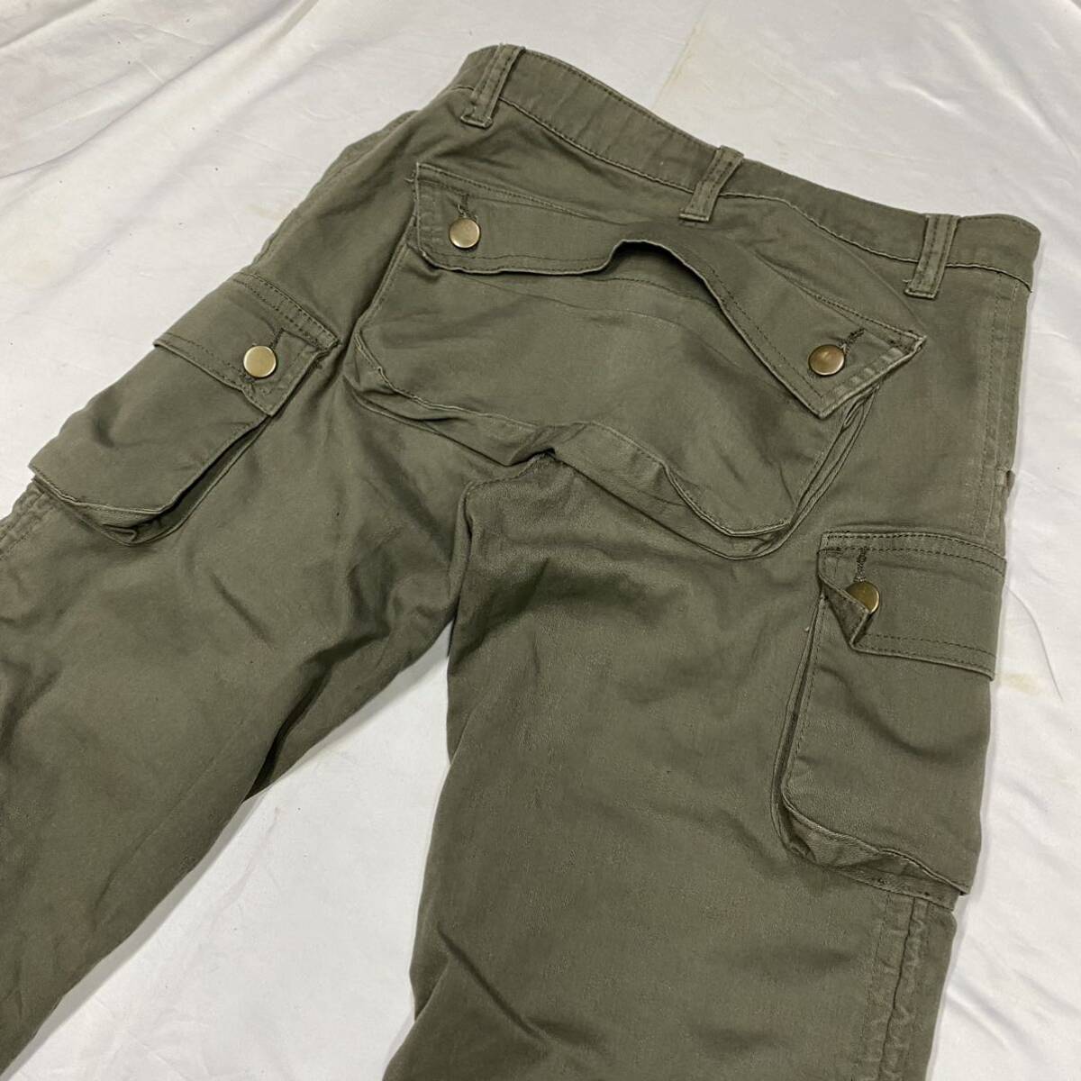 00's JAPANESE LABEL Parachute Shirring Flared Cargo Pants archive goa ifsixwasnine kmrii share spirit lgb 14th addictionの画像6